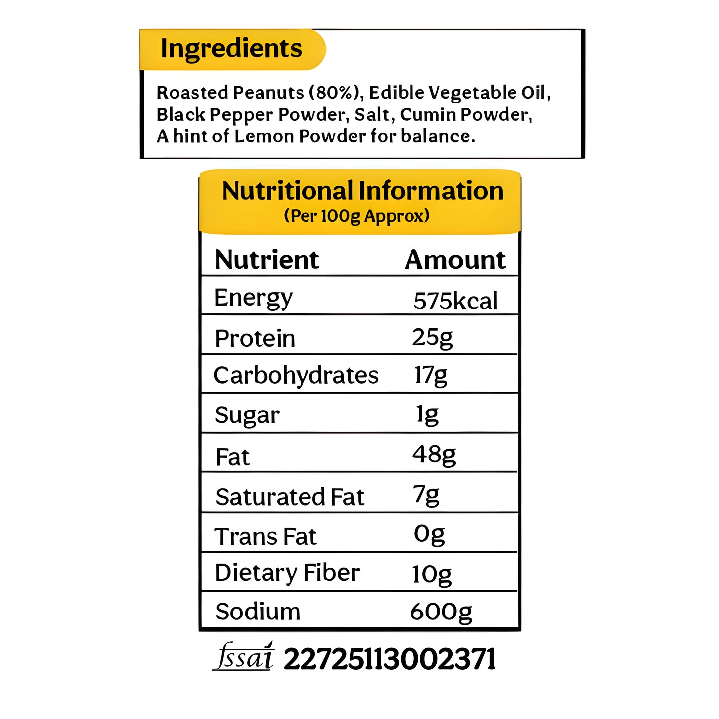 Munchly Black Pepper Peanuts | Roasted, Not Fried