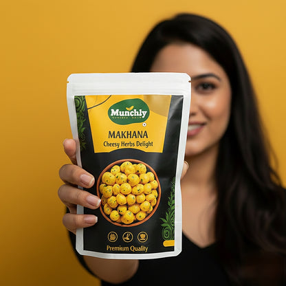 Makhana – Cheese & Herbs | Roasted, Not Fried