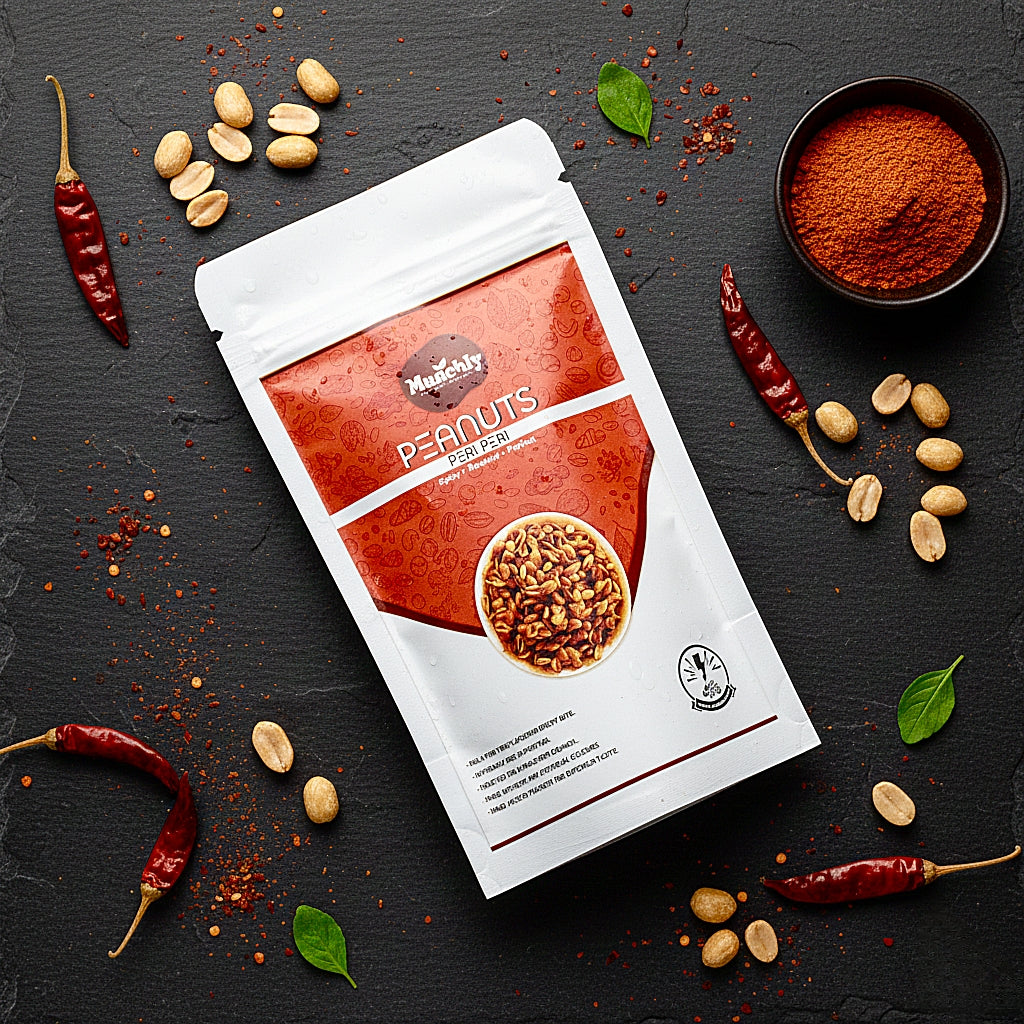 Munchly Peri Peri Peanuts | Roasted, Not Fried