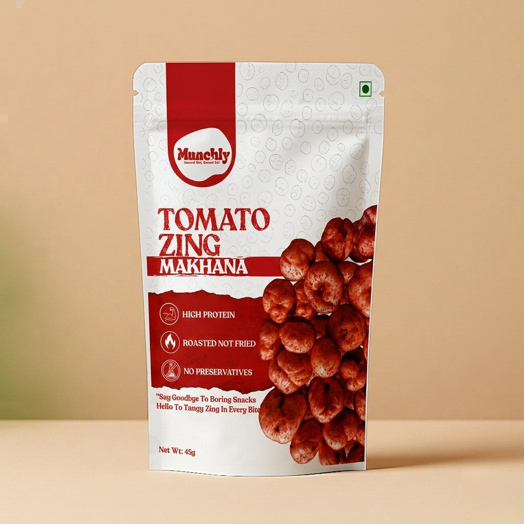 Munchly Tomato Zing Makhana (45g)