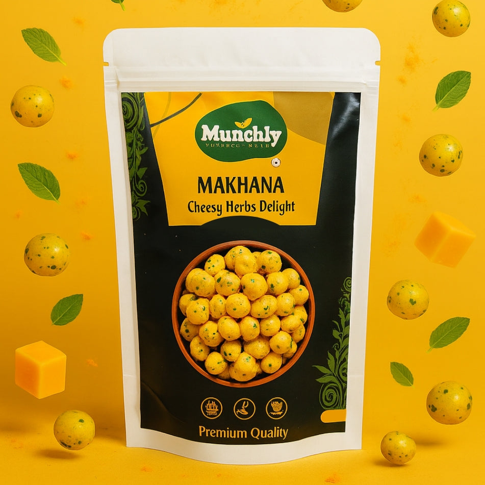 Makhana – Cheese & Herbs | Roasted, Not Fried